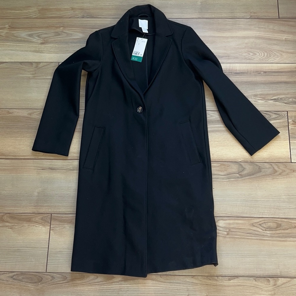 H&M Black Trench NWT